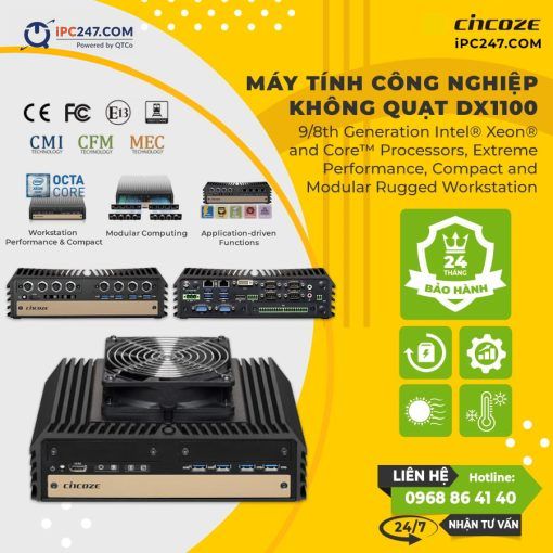 Máy trạm nhúng chắc chắn Cincoze DX - 1100