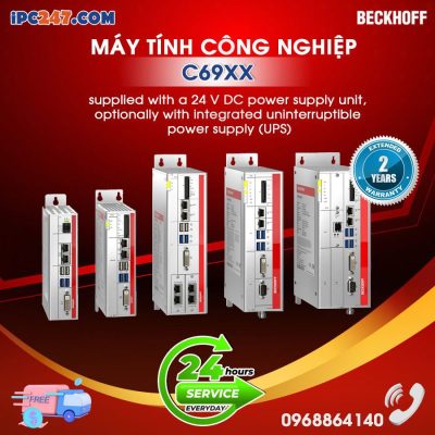 Máy tính công nghiệp Beckhoff-C69XX do công ty Quyết Thắng phân phối tại Việt Nam. Liên hệ chúng tôi theo Hotline 0968 86 41 40 để biết thêm chi tiết