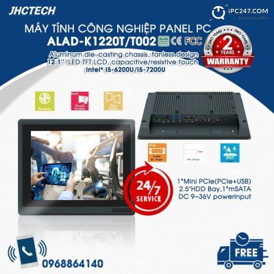 Máy tính công nghiệp ALAD-K1220T/T002 do công ty Quyết Thắng phân phối tại Việt Nam. Liên hệ chúng tôi theo Hotline 0968 86 41 40 để biết thêm chi tiết
