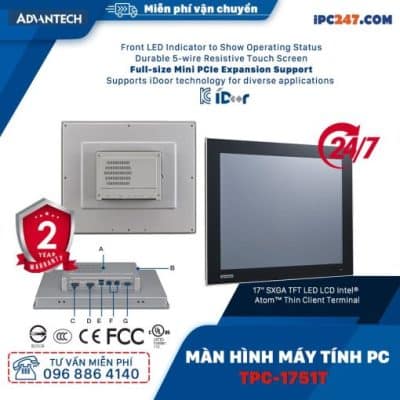 Máy tính công nghiệp màn hình cảm ứng TPC-1751T Máy tính công nghiệp màn hình cảm ứng TPC-1751T