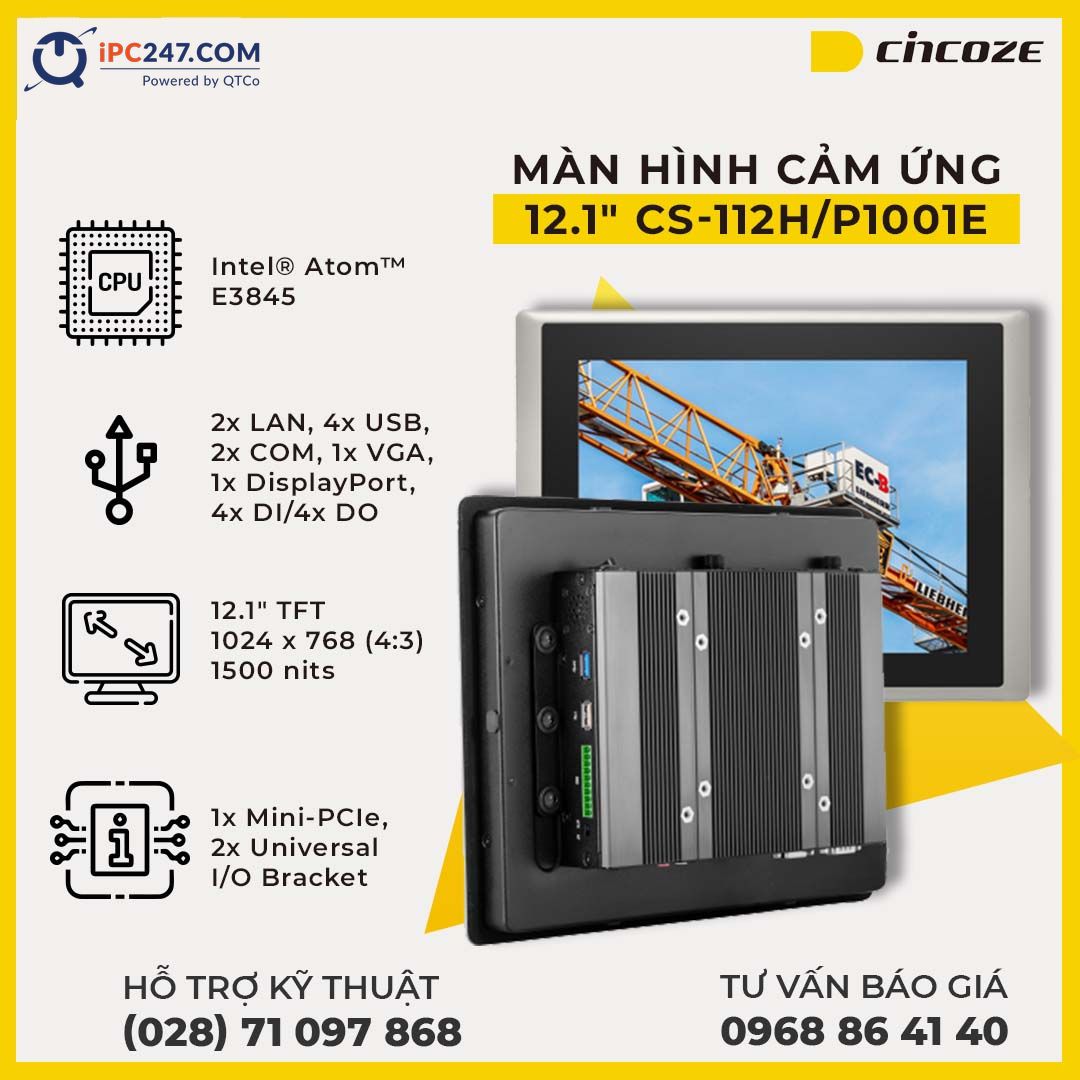 Màn hình cảm ứng Cincoze CS-112H-P1001E man-hinh-cam-ung-cincoze-CS-112H-P1001E