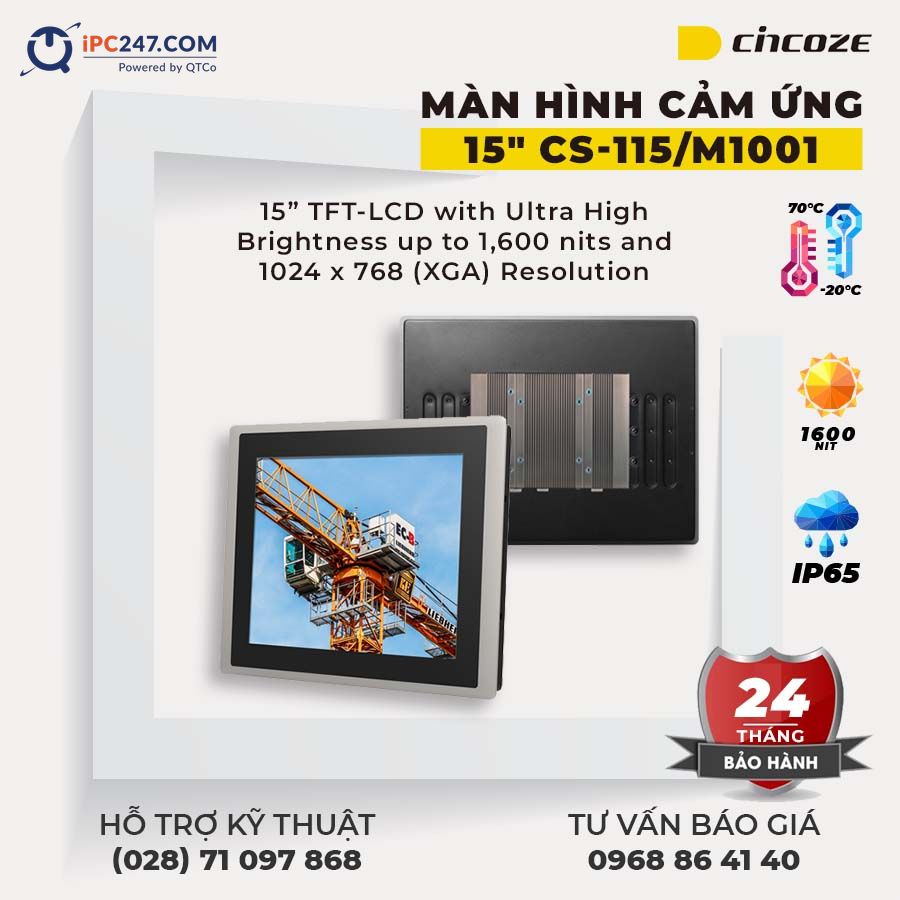 Màn hình cảm ứng Cincoze CS-115-M1001 man-hinh-cam-ung-cincoze-CS-115-M1001