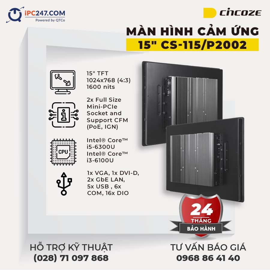Màn hình cảm ứng Cincoze CS-115-P2002 man-hinh-cam-ung-cincoze-CS-115-P2002