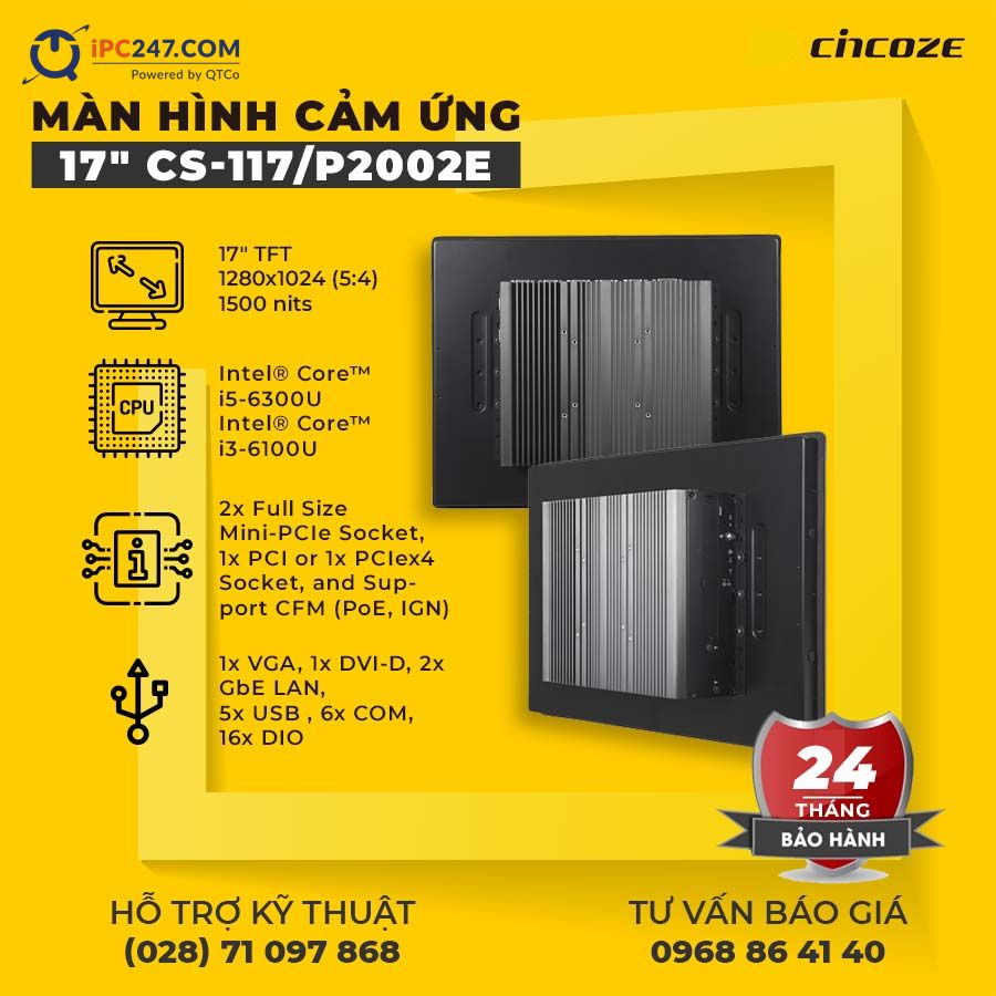 Màn hình cảm ứng Cincoze CS-117-P2002E man-hinh-cam-ung-cincoze-CS-117-P2002E