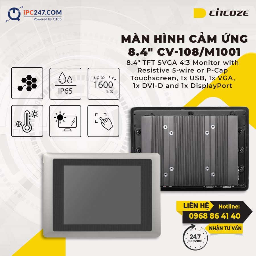Màn hình cảm ứng Cincoze CV-108-M1001 man-hinh-cam-ung-cincoze-CV-108-M1001