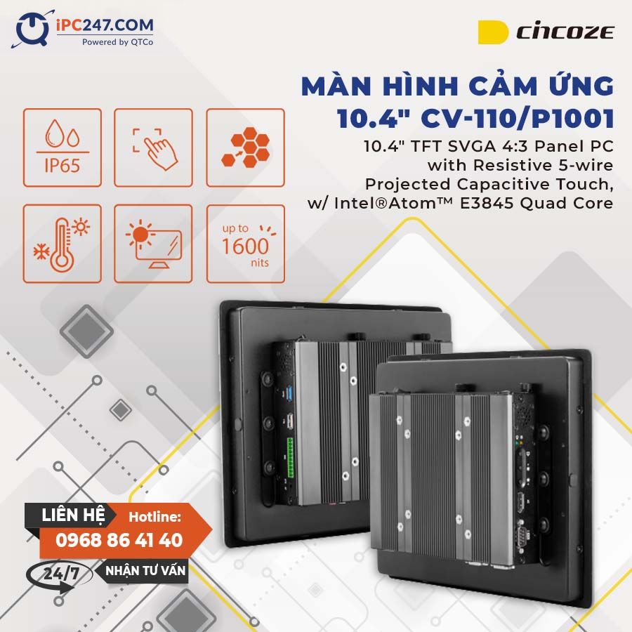 Màn hình cảm ứng Cincoze CV-110-P1001 man-hinh-cam-ung-cincoze-CV-110-P1001