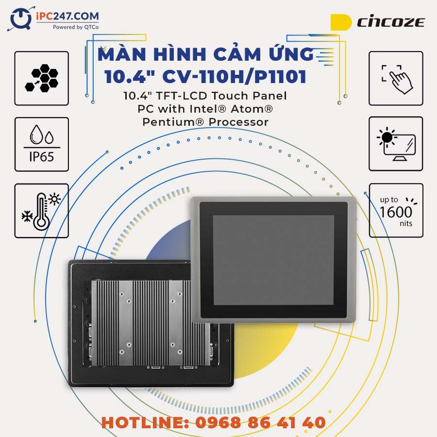 Màn hình cảm ứng Cincoze CV-110H-P1101 man-hinh-cam-ung-cincoze-CV-110H-P1101