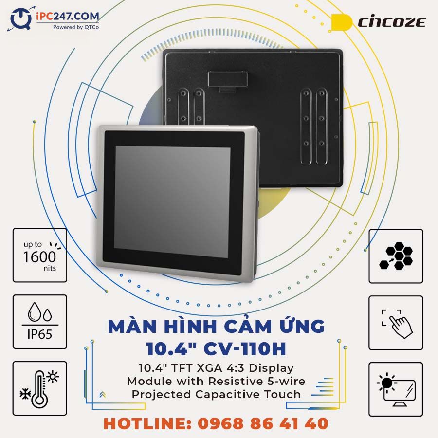 Màn hình cảm ứng Cincoze CV-110H man-hinh-cam-ung-cincoze-CV-110H