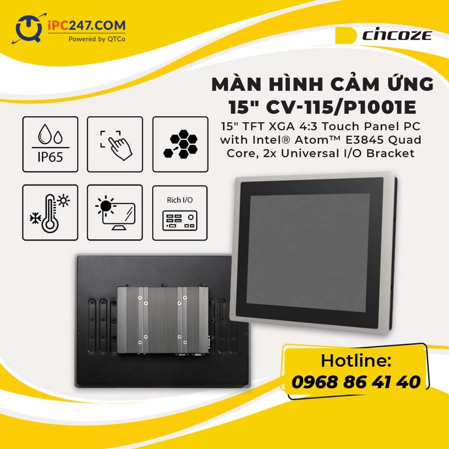 Màn hình cảm ứng Cincoze CV-115-P1001E man-hinh-cam-ung-cincoze-CV-115-P1001E