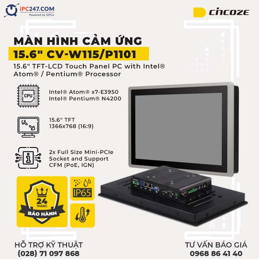 Màn hình cảm ứng Cincoze CV-W115-P1101 man-hinh-cam-ung-cincoze-CV-W115-P1101