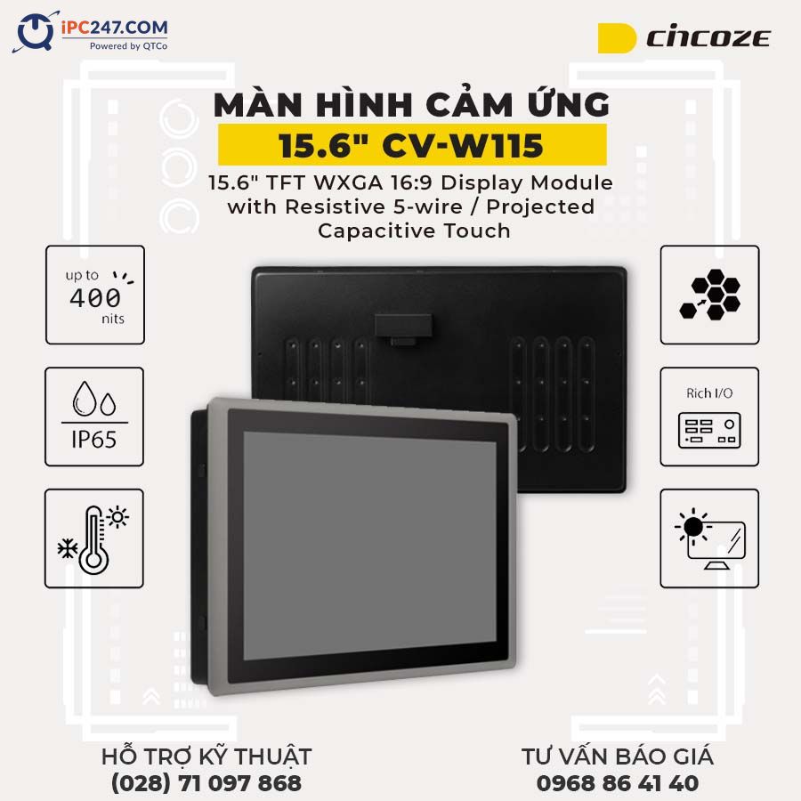 Màn hình cảm ứng Cincoze CV-W115 man-hinh-cam-ung-cincoze-CV-W115