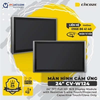 Màn Hình Cảm Ứng Công Nghiệp CV-W124 Màn hình cảm ứng công nghiệp CV-W124