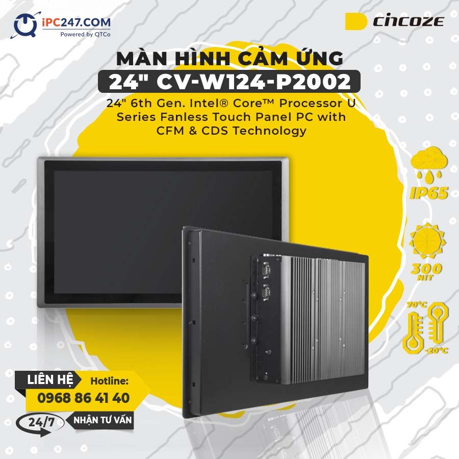 Màn hình cảm ứng Cincoze CV-W124-P2002 man-hinh-cam-ung-cincoze-CV-W124-P2002