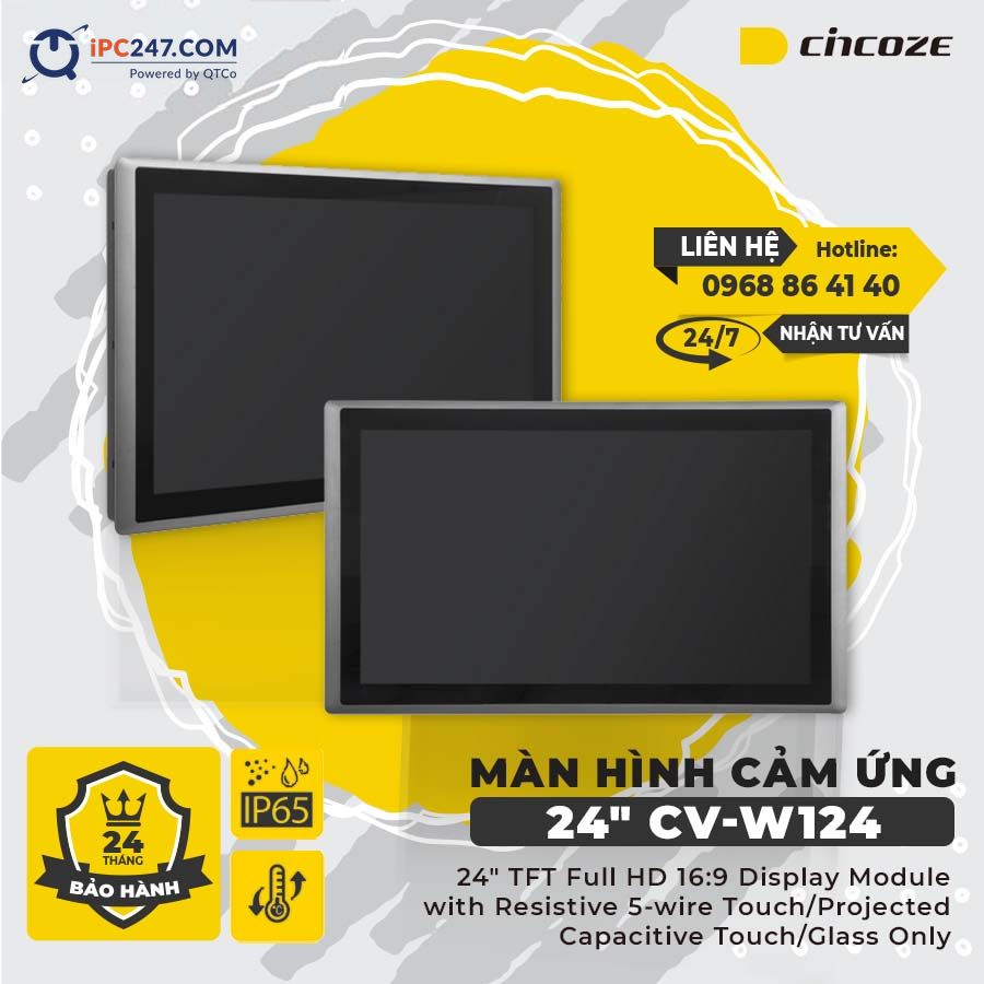 Màn hình cảm ứng Cincoze CV-W124 man-hinh-cam-ung-cincoze-CV-W124