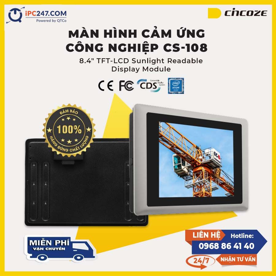 Màn hình cảm ứng Cincoze CS-108 man-hinh-cam-ung-cincoze-CS-108