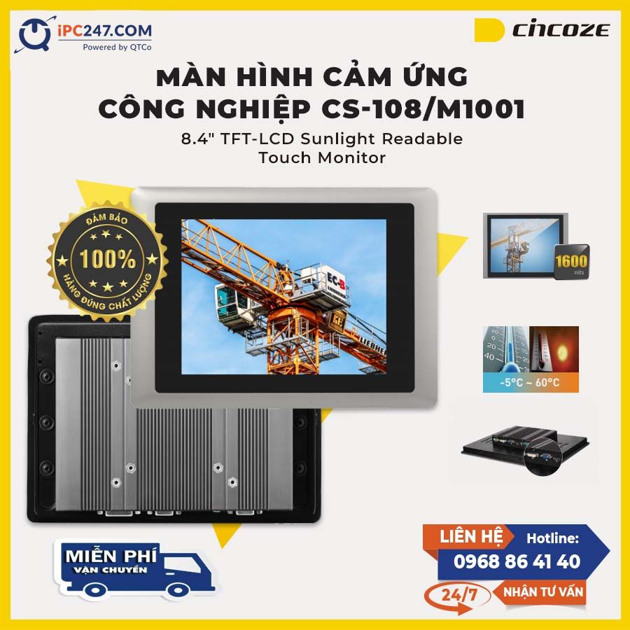 Màn hình cảm ứng Cincoze CS-108/M1001 man-hinh-cam-ung-cincoze-CS-108_M1001