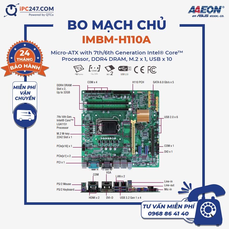 Bo mạch chủ IMBM-H110A bo-mach-chu-IMBM-H110A