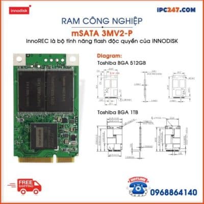 Ổ cứng công nghiệp INNODISK mSATA 3MV2-P