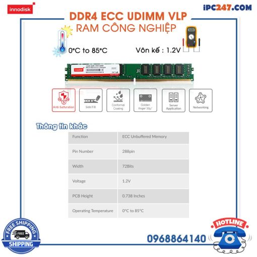 DDR4 ECC UDIMM VLP