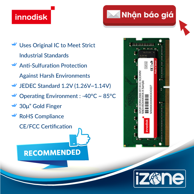 Ram Innodisk được cung cấp bởi IPC247