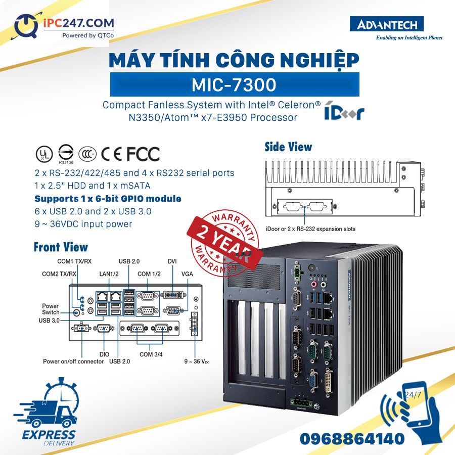MIC-7300 do cong ty Quyet Thang phan phoi MIC-7300