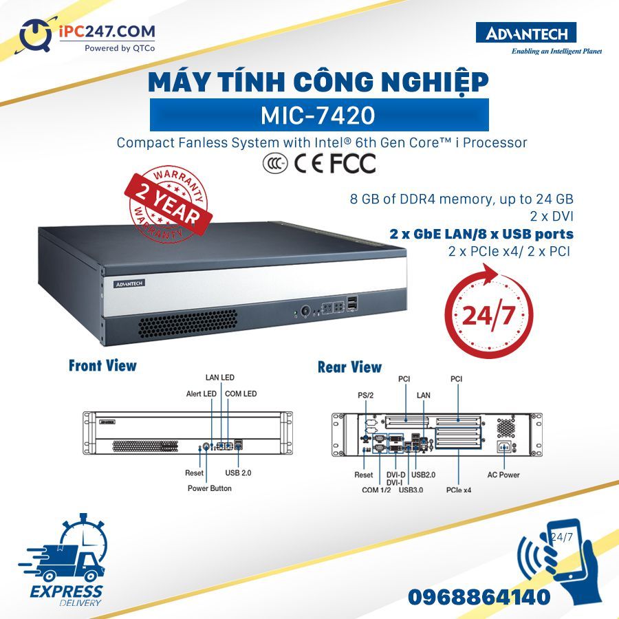 MIC-7420 do cong ty Quyet Thang phan phoi MIC-7420