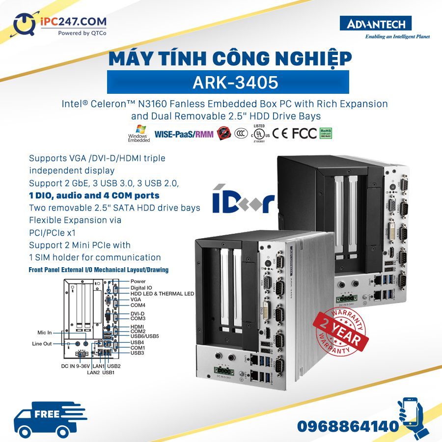 ARK-3405 do Cong ty Quyet Thang phan phoi ARK-3405
