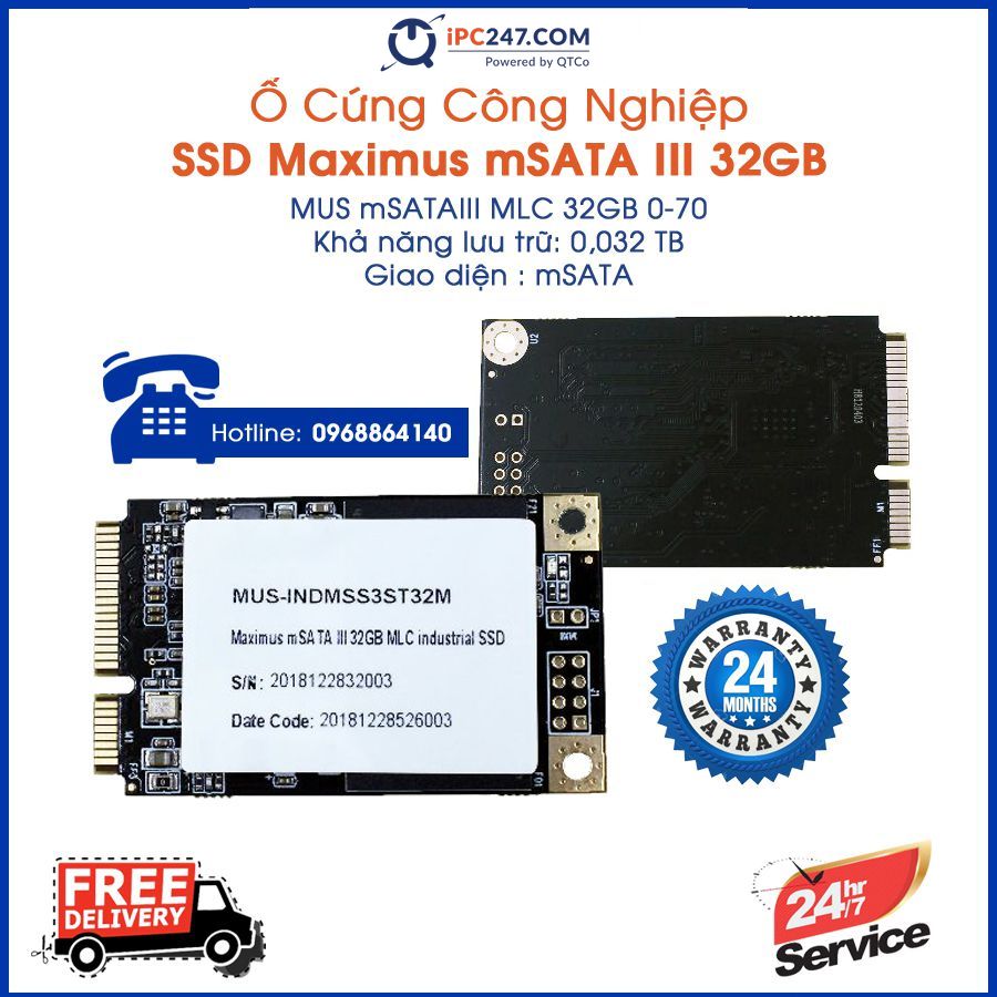 mSata III 32gb do Cong ty Quyet Thang phan phoi mSATA III 32GB