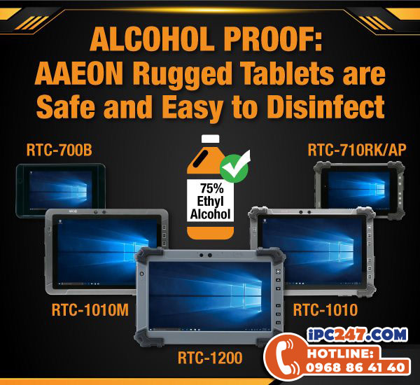 Máy tính chống thấm nước Aaeon trong sản xuất