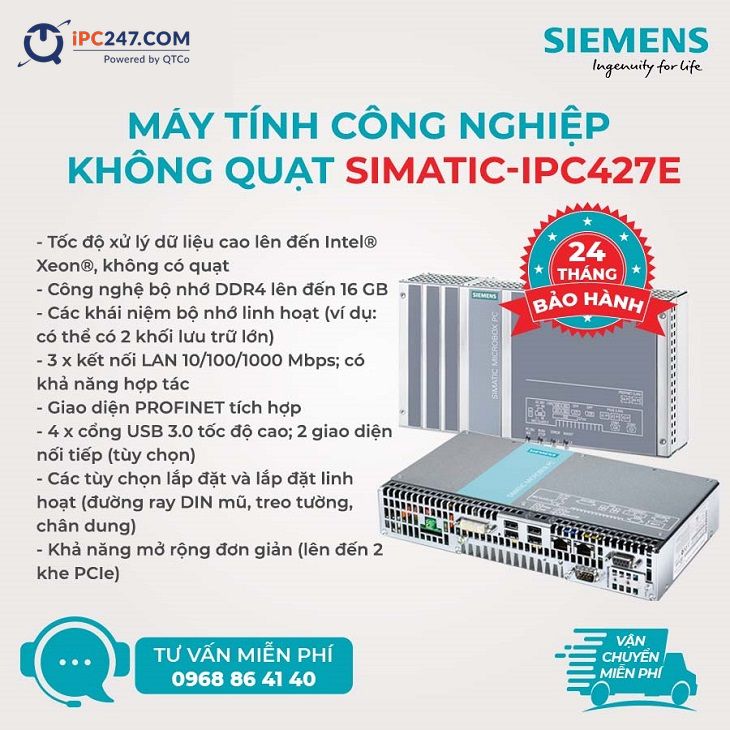 maytinhcongnghiep khongquat Simatic IPC427E 1 1 1
