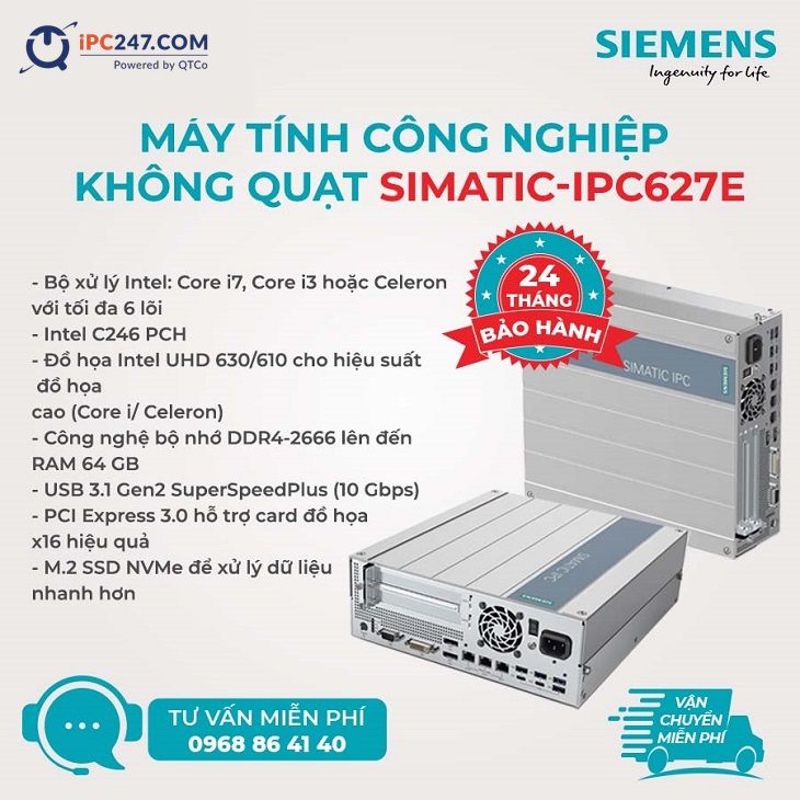 maytinhcongnghiep khongquat Simatic IPC627E 1 1