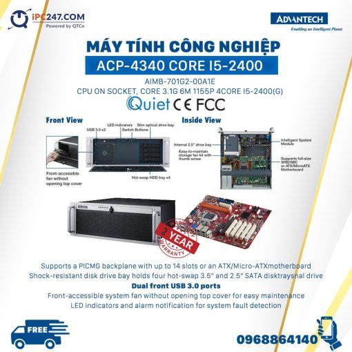 May tinh cong nghiep acp-4340 core i5-2400