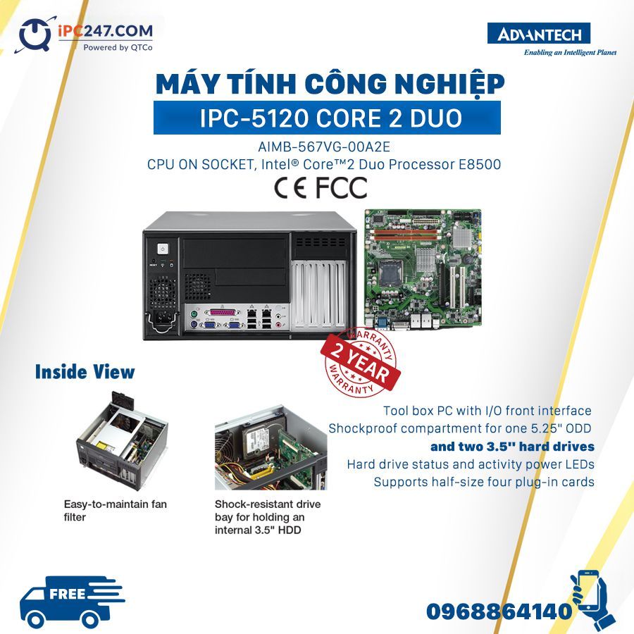 May tinh cong nghiep IPC-5120 core 2 duo