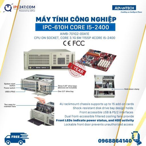 May tinh cong nghiep IPC-610H core i5-2400