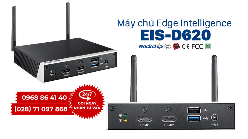 Advantech Edge Intelligence EIS-D620 vẫn được duy trì lối thiết kế đơn giản để thuận tiện cho tháo lắp nhanh chóng trong sửa chữa, bảo trì sau khi sử dụng