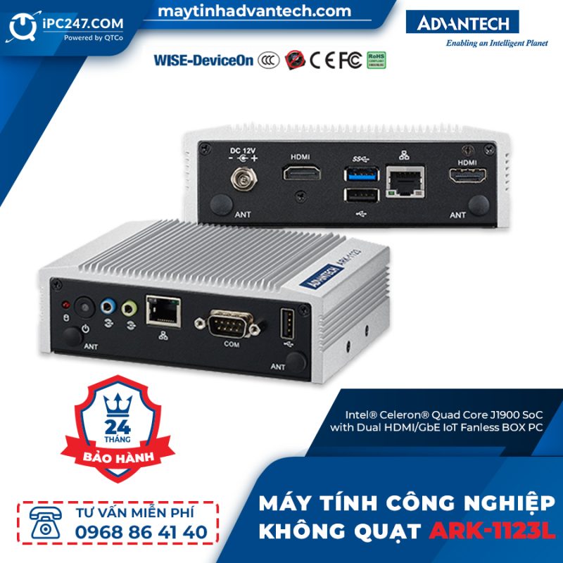 ARK-1123L-S3A3 xử lý các tác vụ nhanh chóng và chính xác hơn rất nhiều so với các máy tính nhúng cùng loại lõi đơn