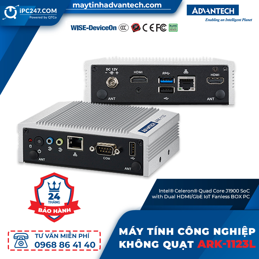 ARK-1123L-S3A2E có tốc độ xử lý các tác vụ nhanh chóng và chính xác hơn rất nhiều so với các máy tính nhúng cùng loại lõi đơn