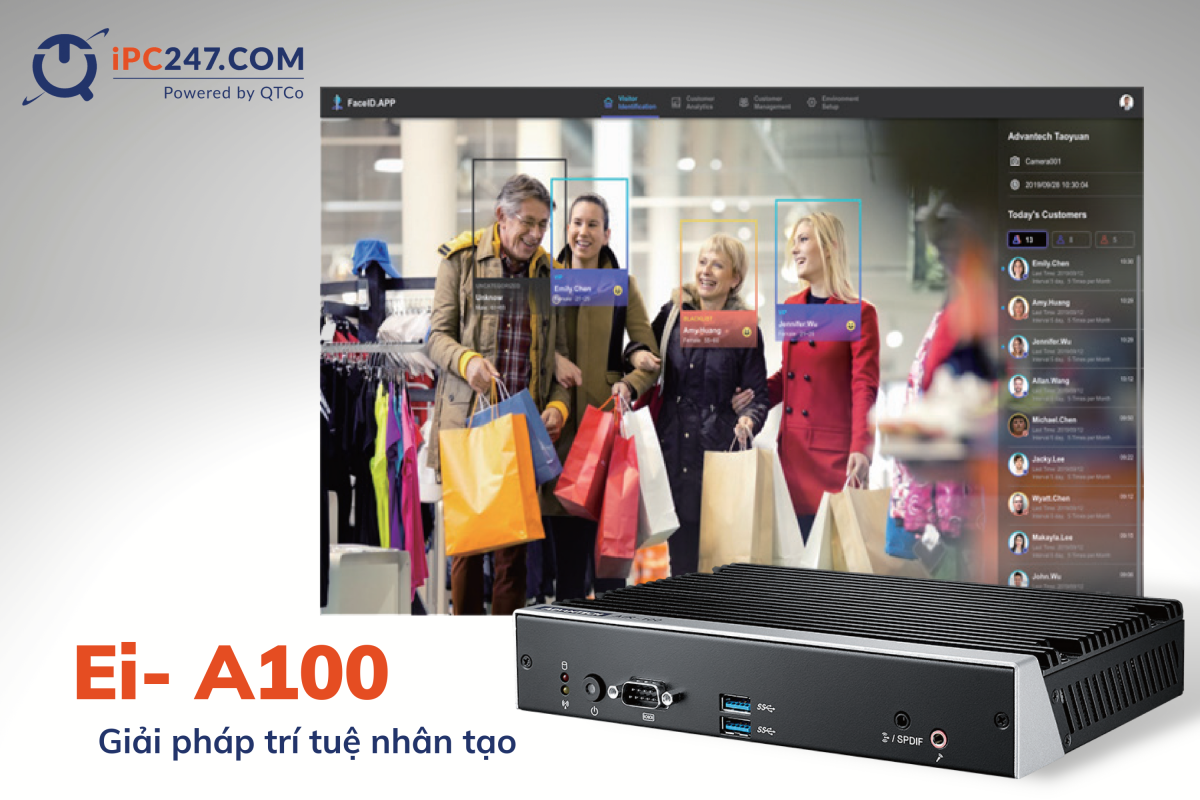 Ei-A100 xử lý thông tin mọi lúc một cách nhanh chóng khi tích hợp phần mềm quản lý nội dung biển báo