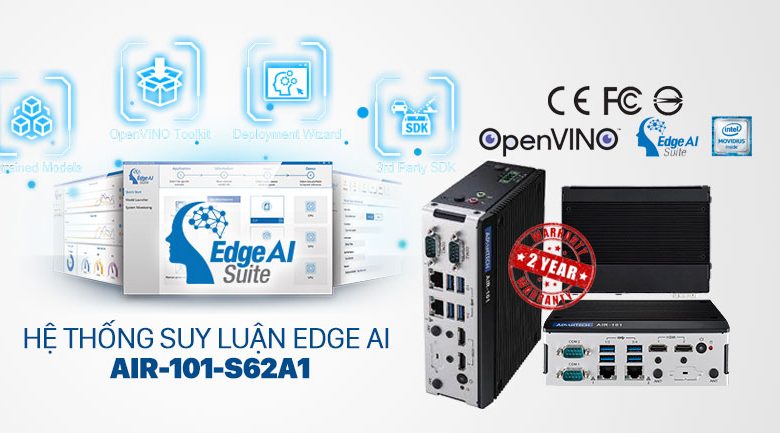 AIR-101-S62A1 là thiết bị công nghệ sử dụng Intel Atom E3940 Quad Core SoC turbo bùng nổ lên đến 1,8 GHz