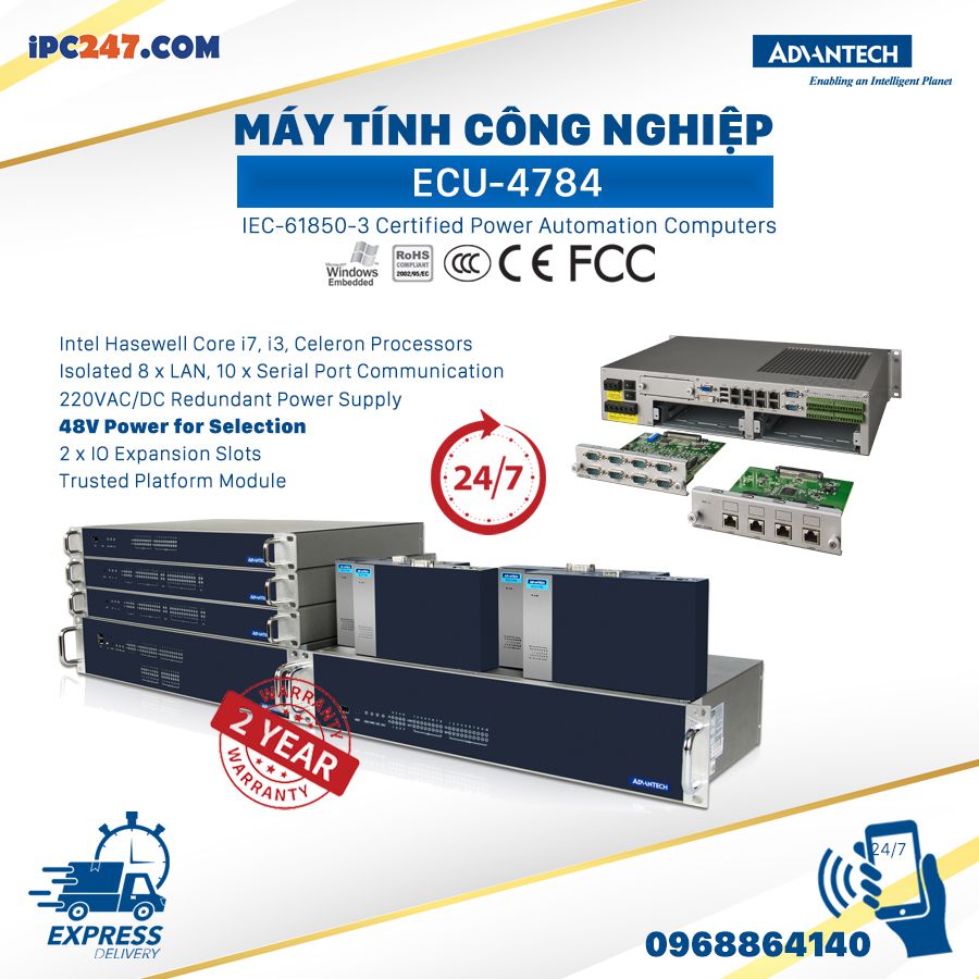ECU-4784 do cong ty Quyet Thang phan phoi may tinh cong nghiep khong quat ecu 4784 4