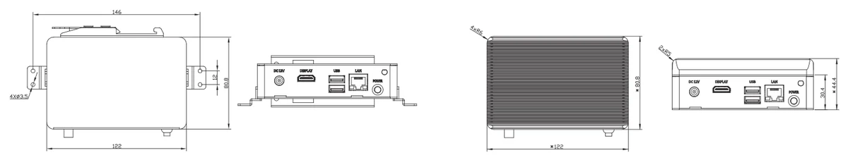 Bản vẽ kích thước PICO-APL3-SEMI (mm)
