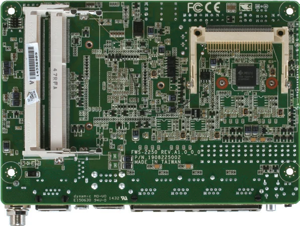 Mặt dưới bo mạch FWB-2250