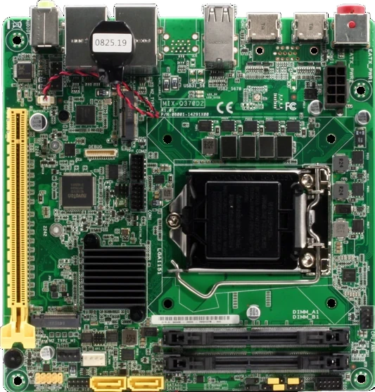 Bo mạch MIX-H310D2 nhìn từ trên xuống