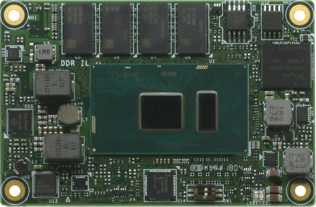 Mô-đun NanoCOM-KBU-A20 nhìn từ trên xuống