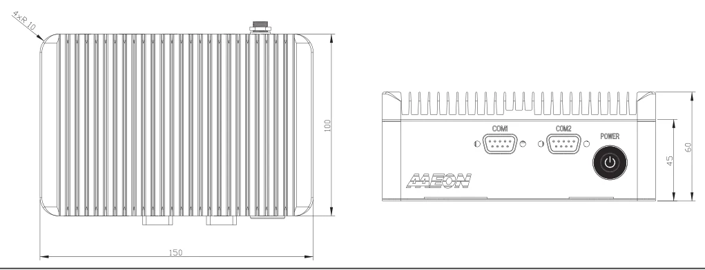 Bản vẽ kích thước PICO-WHU4-SEMI (mm)