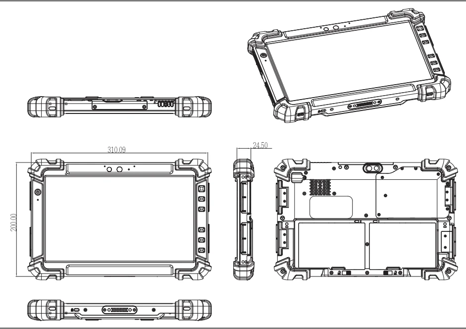 Bản vẽ kích thước RTC-1200 (mm)