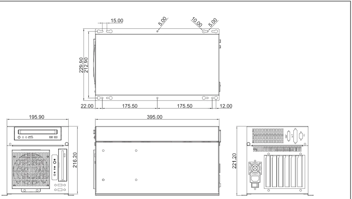 Bản vẽ kích thước AEC-206 (mm)
