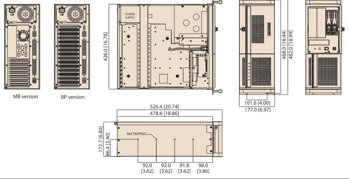 Bản vẽ kích thước ACP-4320 (mm)