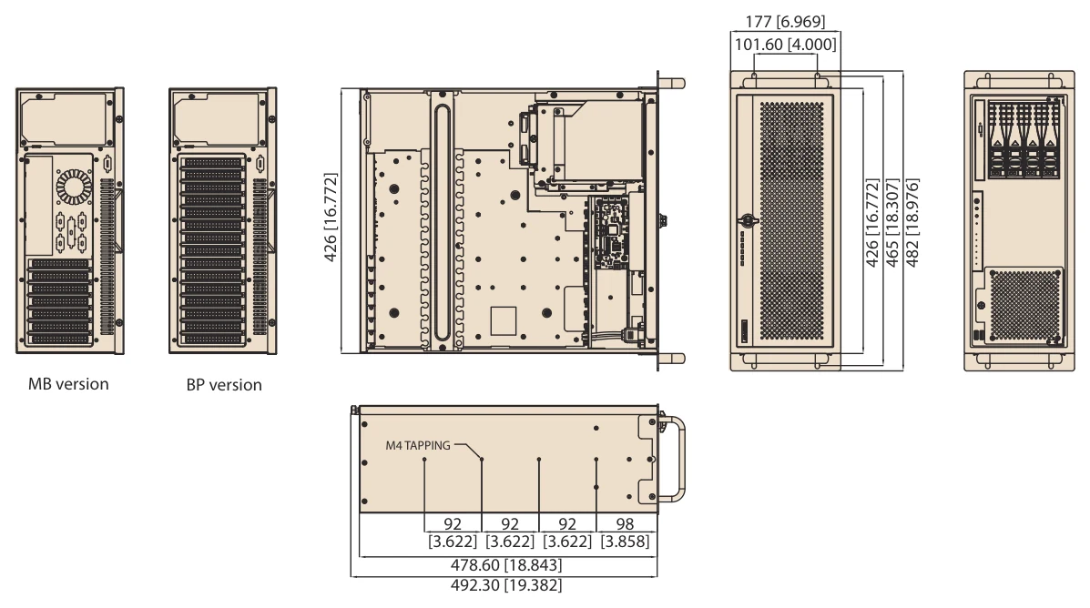 Bản vẽ kích thước ACP-4340 (mm)