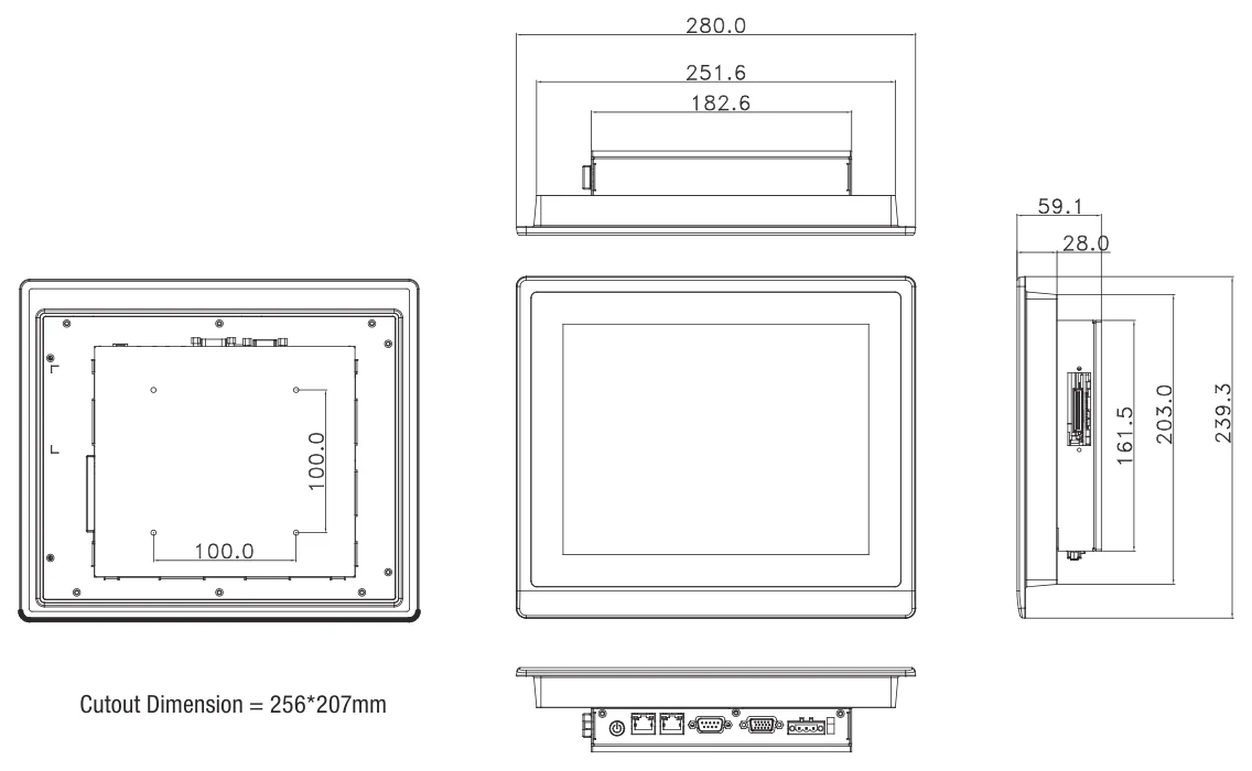 Bản vẽ kích thước OMNI-3105-BT (mm)